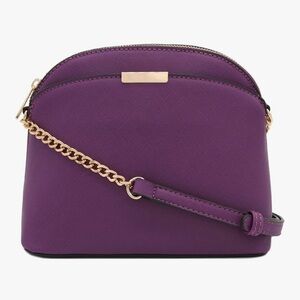 Elegant Purple Dome Crossbody Bag, NWT!!